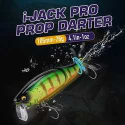 Señuelo Minnow LEYDUN JACK Pro 105mm 28g Flotante cola giratoria ruido