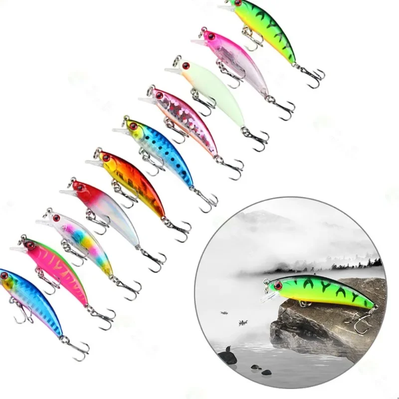 Señuelo de pesca Artificial, Crankbait Wobblers para Lucio, herramientas de pesca, 55mm, 4,8g, Bionic Isca, 1 unidad - imagen 2