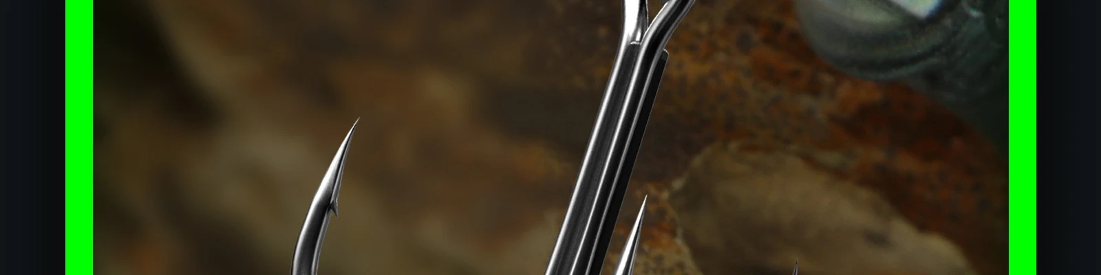 gancho metálico brillante perfecto para entusiastas de la pesca