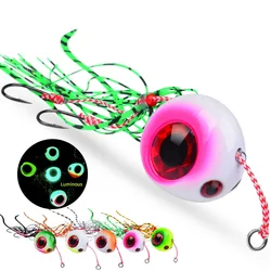 40G-180G Jig Señuelos de Pesca de agua salada Bass Wobblers carpa Crankbait Pesca aparejos artificiales señuelo de Pesca de mar plantilla cebo con faldas