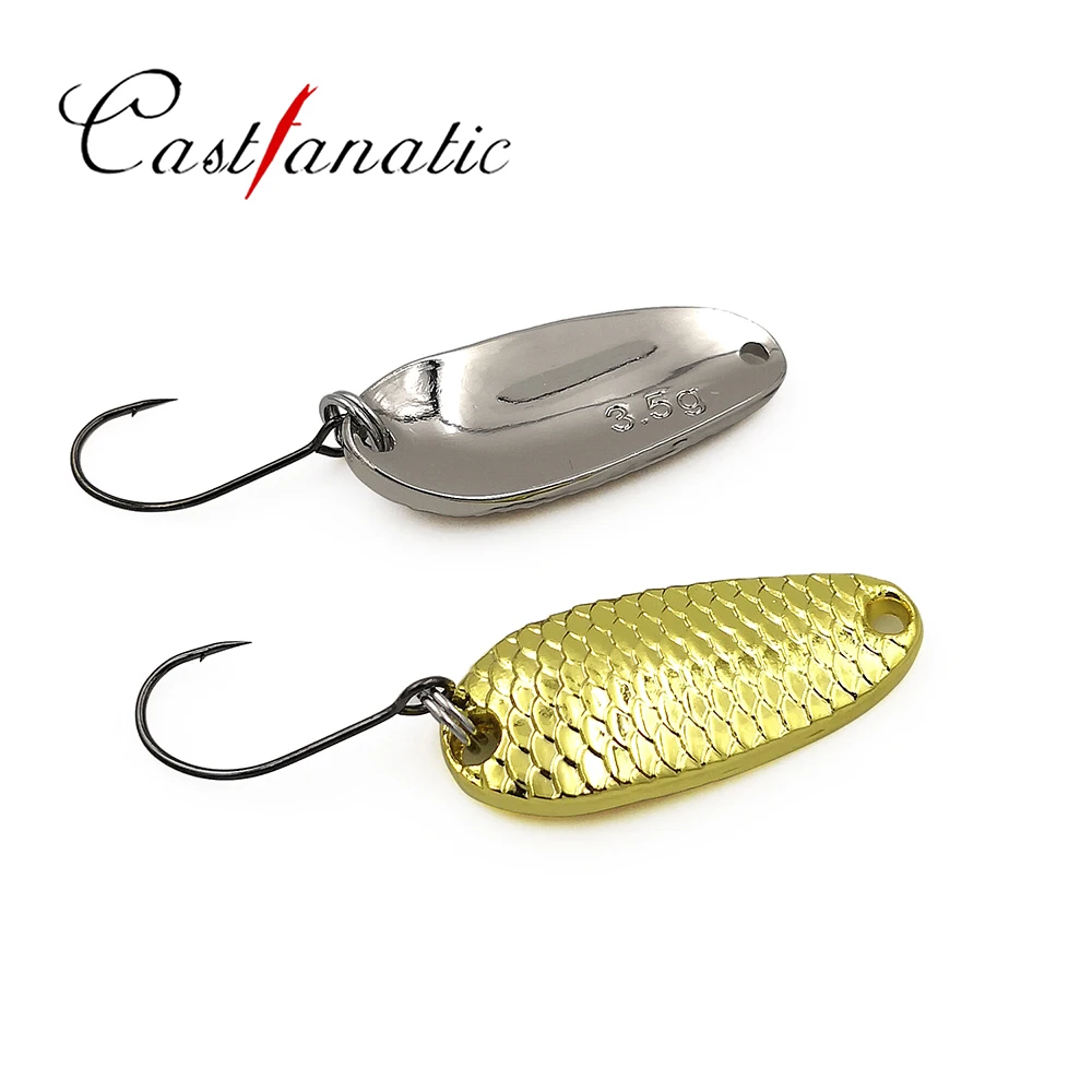 Castfanatic 2,5g 3,5g 5g dragón cuchara de Metal cebo Mini Wobbler señuelo aparejos de pesca artificiales para trucha lubina Shad Lurs 6 unids/set - imagen 2