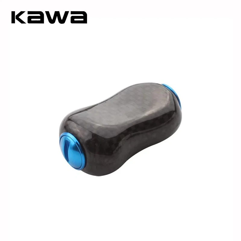 Kawa-perilla de fibra de carbono para carrete de pesca, pomo de mango de carrete S/D, incluye 2 rodamientos, accesorio de bricolaje