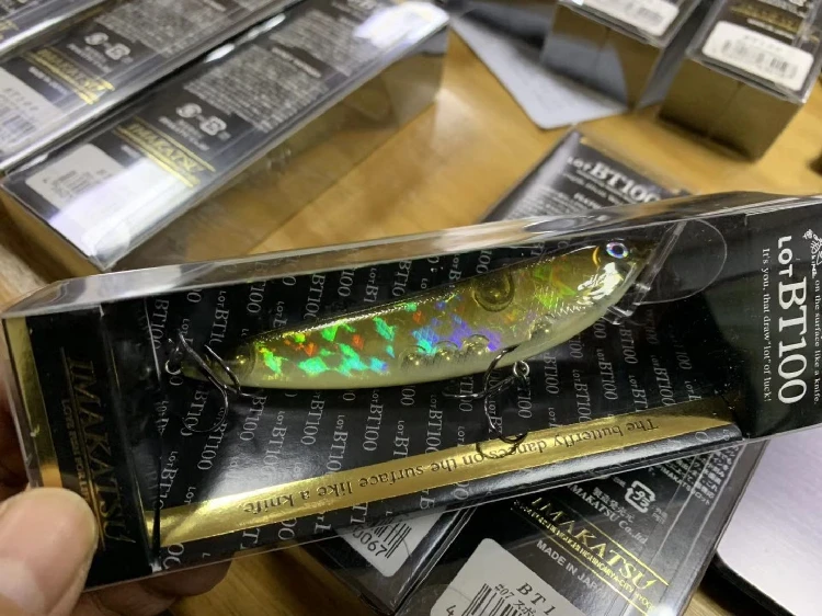 Señuelo Imakatsu Original japonés, línea de superficie de agua, lápiz, cebo falso, onda de ruido, gateo, fundición larga, lote de perro Z BT100 - imagen 3