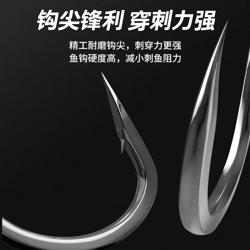 PD-anzuelo de pesca SublineDouble, anzuelo de pesca lineal, anzuelo de pesca, antienredos, púas, Iseini Izu - imagen 4