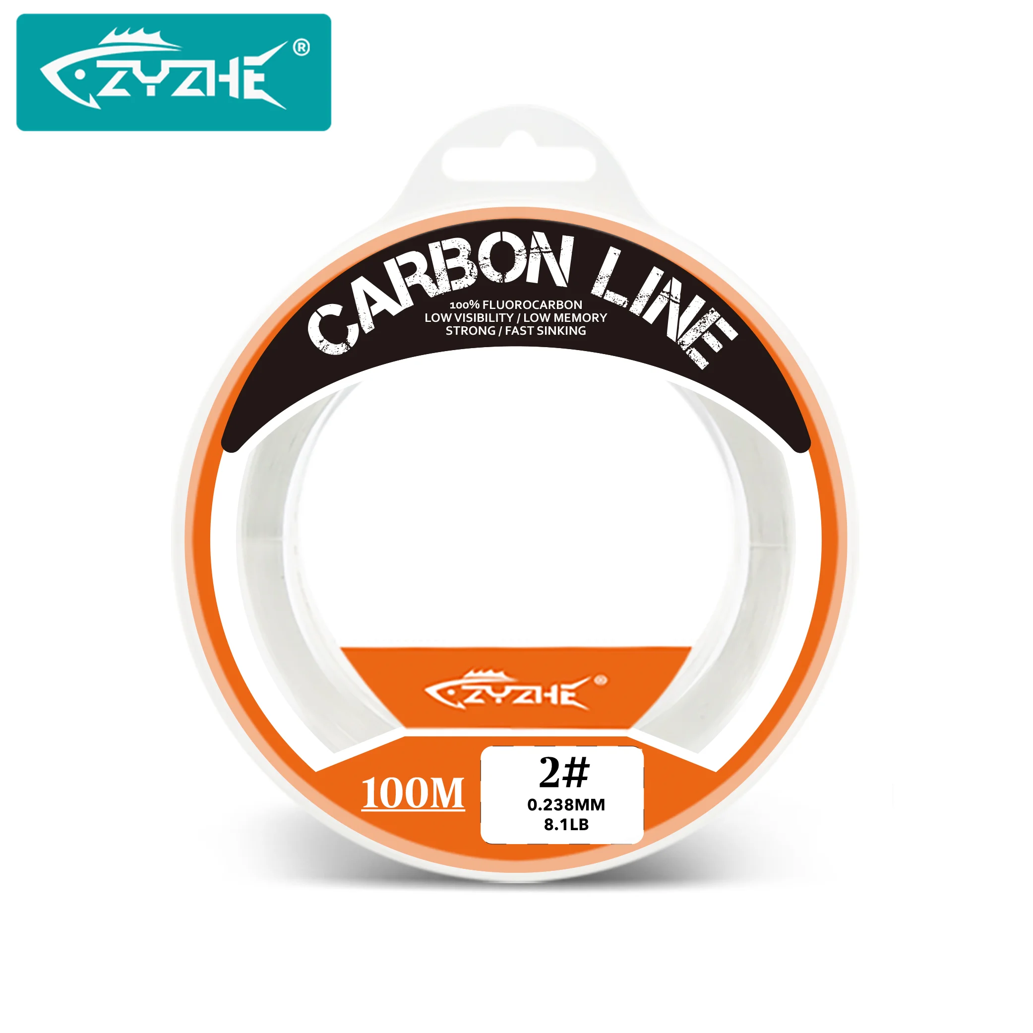 ZYZHE línea fluorocarbono transparente para señuelos – alta resistencia - imagen 2