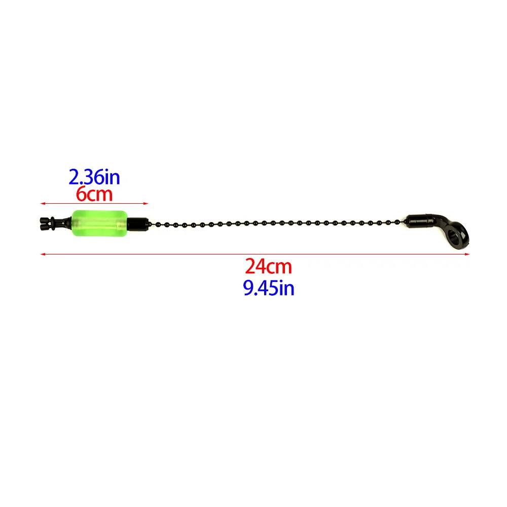 Hirisi 2 uds indicadores de mordedura Swinger de pesca 6 colores tubos extraíbles fluorescentes listos duraderos accesorios de pesca de carpa de plástico - imagen 3