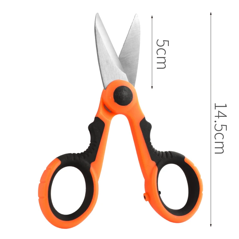 Accesorios de tijera de pesca de acero inoxidable 420, tijeras portátiles de electricista, alicates de corte PE, línea trenzada, señuelo, herramientas de pesca de carpa - imagen 3