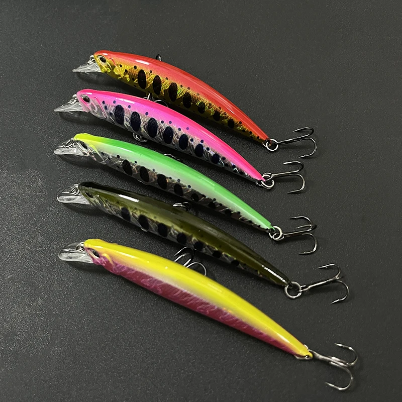 Señuelo de Pesca de fundición, 12g, 80mm, hundimiento, pececillo, Twitch, trucha, Ryuki 80S, Jerkbait Isca, cebo duro Artificial, corriente de Pesca Wobbler - imagen 3