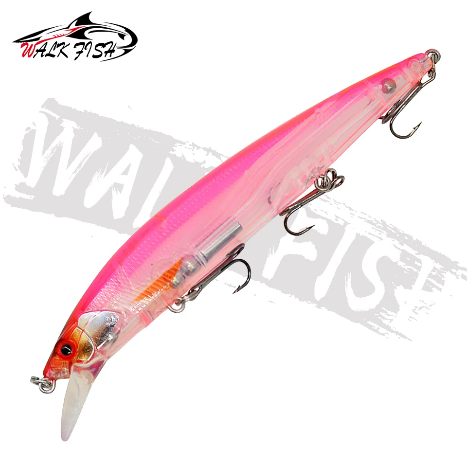 WALK FISH-Señuelos de Pesca Jerkbait Wobbler, cebos duros de 130mm y 18g, pececillos de varios colores para anzuelo de pesca profesional, 1 unidad - imagen 4