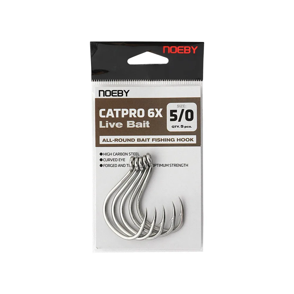Noeby CATPRO 6X anzuelo de cebo vivo fuerte agua dulce y salada