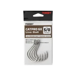 Noeby CATPRO 6X anzuelo de cebo vivo fuerte agua dulce y salada
