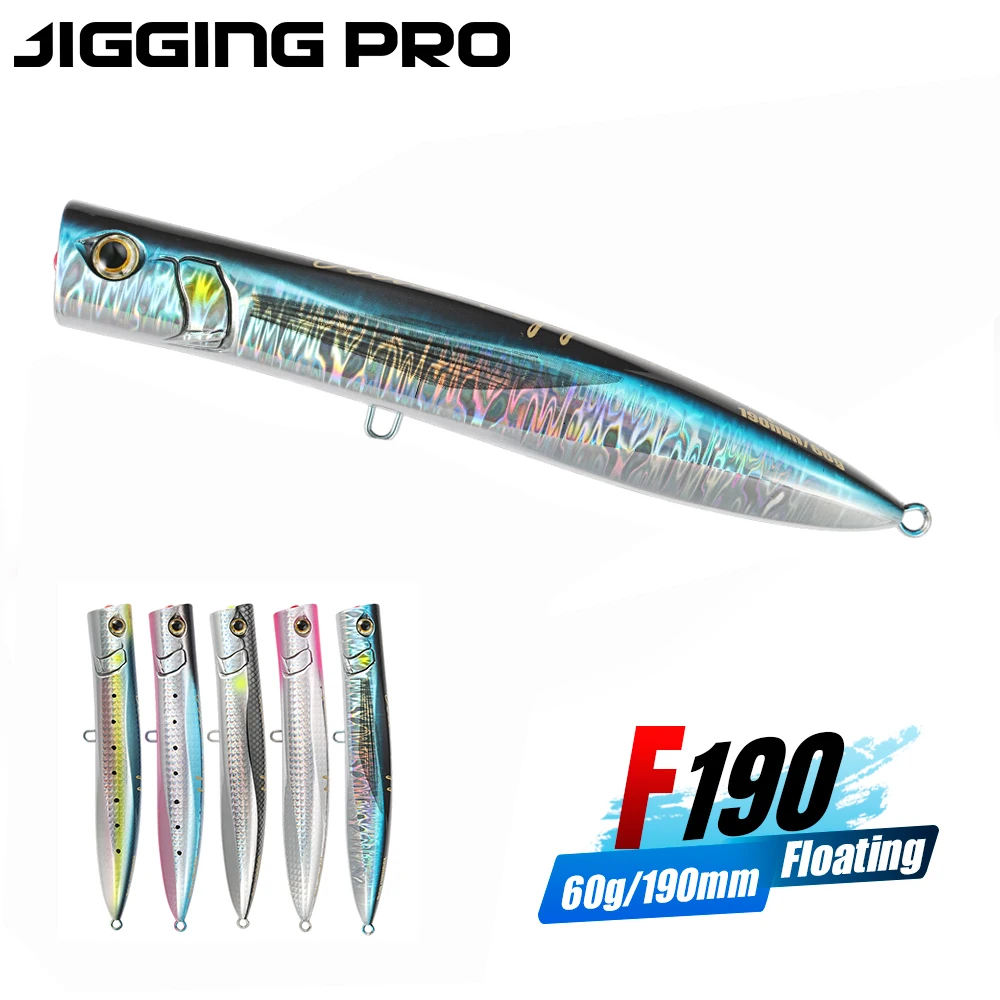 Señuelo Jigging Pro flotante holográfico 190mm para agua salada