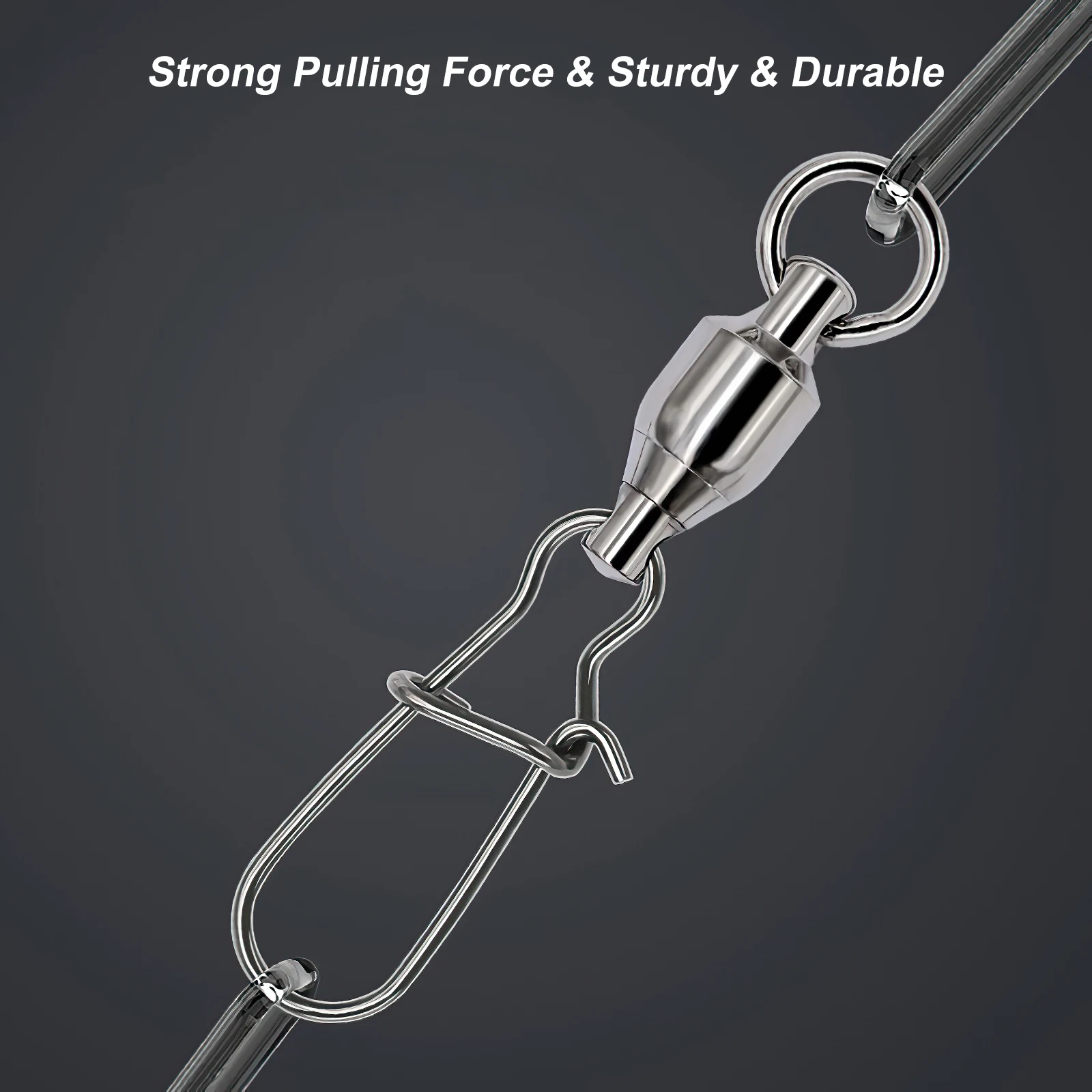 Goture-conector de pesca de acero, alfileres giratorios de rodamiento, accesorios de aparejos de pesca de Lucio, juego de señuelos giratorios de anzuelo - imagen 2