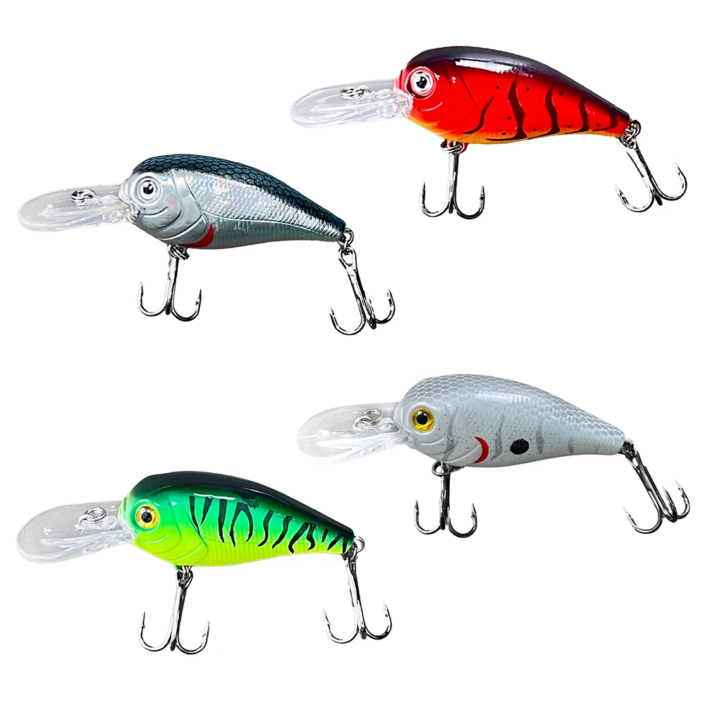 Nuevo Juego de Señuelos de Pesca Crankbait, 4 Uds., 7,5 cm, 8,7g, Wobbler Topwater, cebo duro Artificial, Swimbait, Lucio, perca, aparejos Jerkbait - imagen 4
