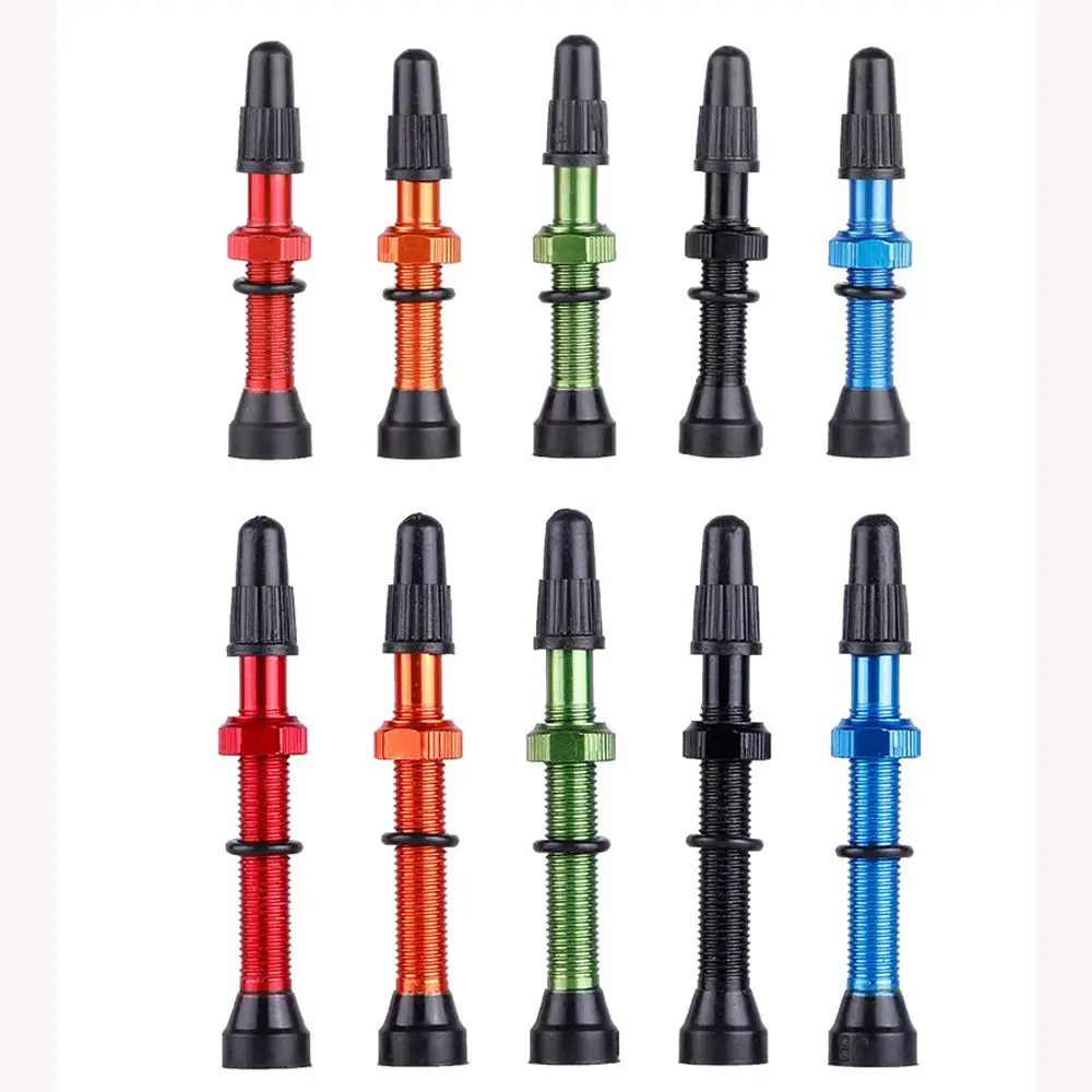 ¡Explore la selección vibrante de coloridas tapas de vástago de válvula de neumáticos para su próxima aventura en ciclismo!