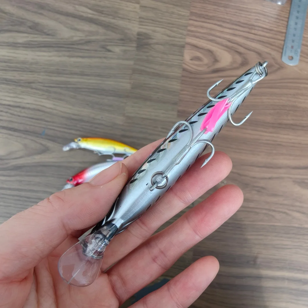 Noeby 3 uds señuelo de pesca hundido 100mm 30g Minnow para pesca en el mar cebo de pesca de alta calidad señuelo de lubina - imagen 5
