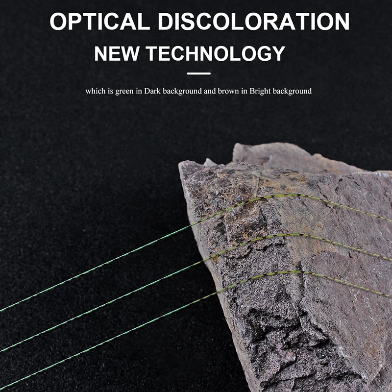 Sedal de pesca de carpa superfuerte, hilo de monofilamento con recubrimiento de fluorocarbono, Invisible, 3D, 100M, nuevo - imagen 4