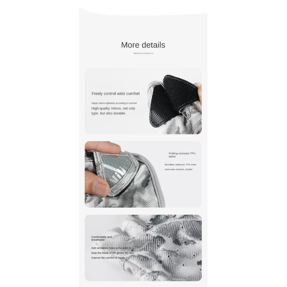 Nuevos guantes de pesca de seda de hielo, guantes transpirables antideslizantes con corte de tres dedos, protector solar, guantes finos de 3 dedos, equipo para peces - imagen 5