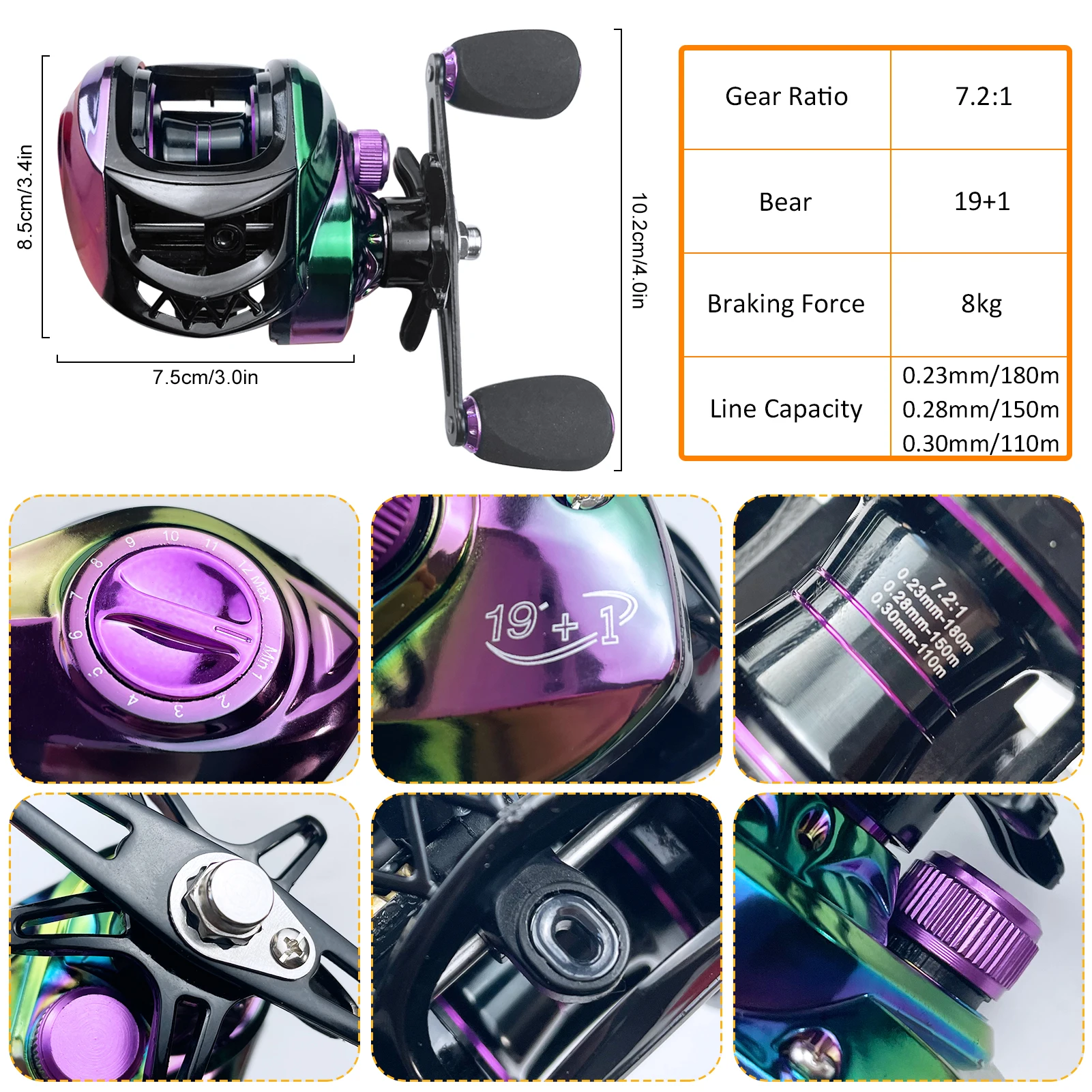 Kit de aparejos baitcasting FREE FISHER – Plomos, flotadores y vinilos - imagen 2