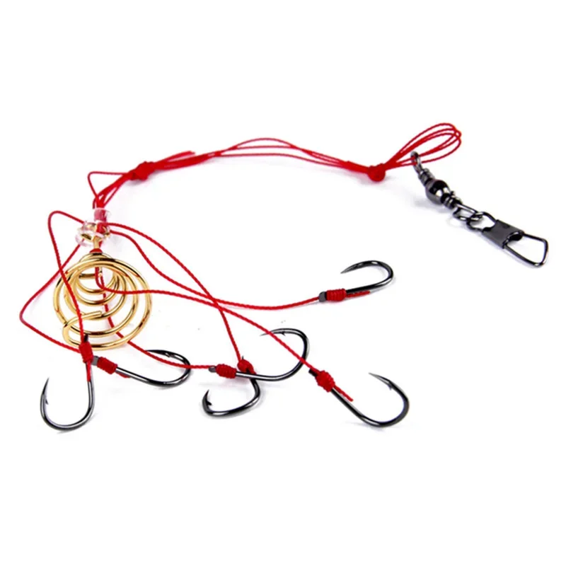 2 unids/lote de anzuelos de pesca con cuentas de explosión, señuelo de pesca, trampa para cebo, jaula alimentadora, anzuelo de pesca afilado con resortes de acero inoxidable - imagen 2