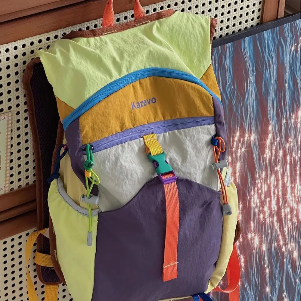 Bolsa de Montañismo al aire libre transpirable, mochila de escalada impermeable de gran capacidad, mochila ligera de nailon para senderismo, viaje - imagen 4