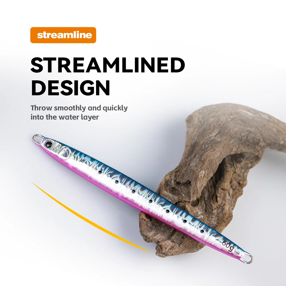 Plantilla de fundición para orilla, 40G, 60G, 80G, luminosa, tiro largo, plantilla de Metal, cuchara de jigging, señuelo de lubina fundido, cebo Artificial, aparejos de pesca - imagen 4