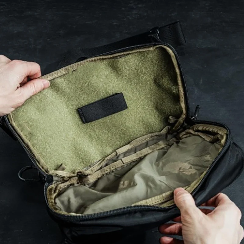 Riñonera con cinturón de pesca con correa ajustable, bolsa para el pecho, para correr al aire libre, aparejo de ciclismo, deportes, senderismo, caza, mochila - imagen 4