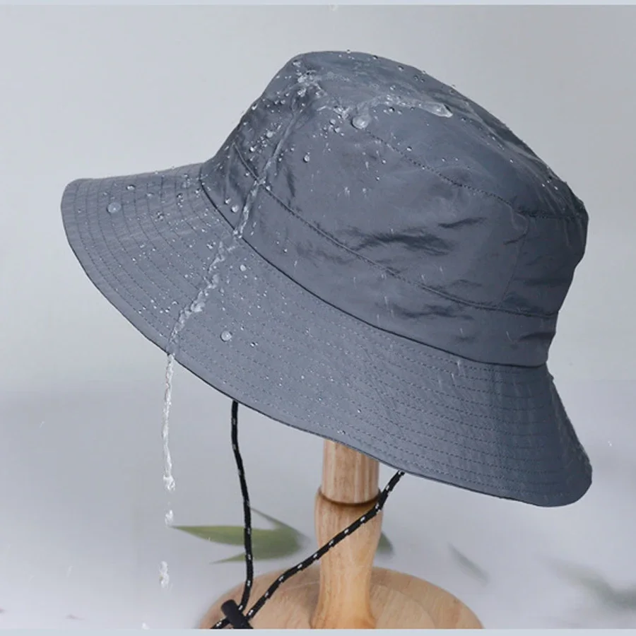 Impermeable UPF 50+ Sombrero para el sol Sombrero de cubo Protección UV Boonie plegable para mujeres Hombres Verano Ligero Senderismo Gorra al aire libre - imagen 5