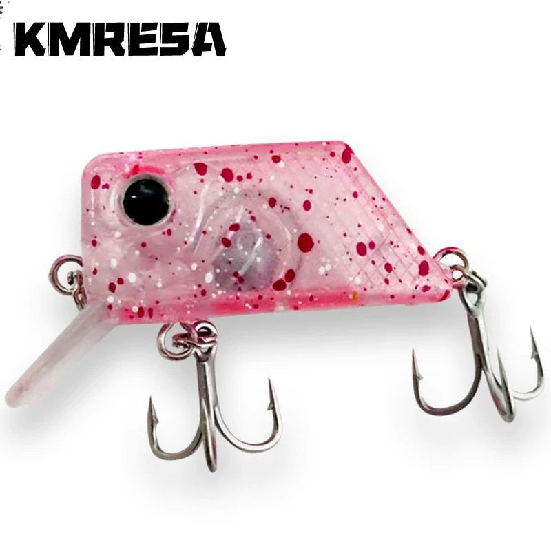 1 Uds 4,5 cm 7,5g cuadrado Crankbait Minnow pesca Wobbler cebo flotante para lubina aparejos de pesca artificiales
