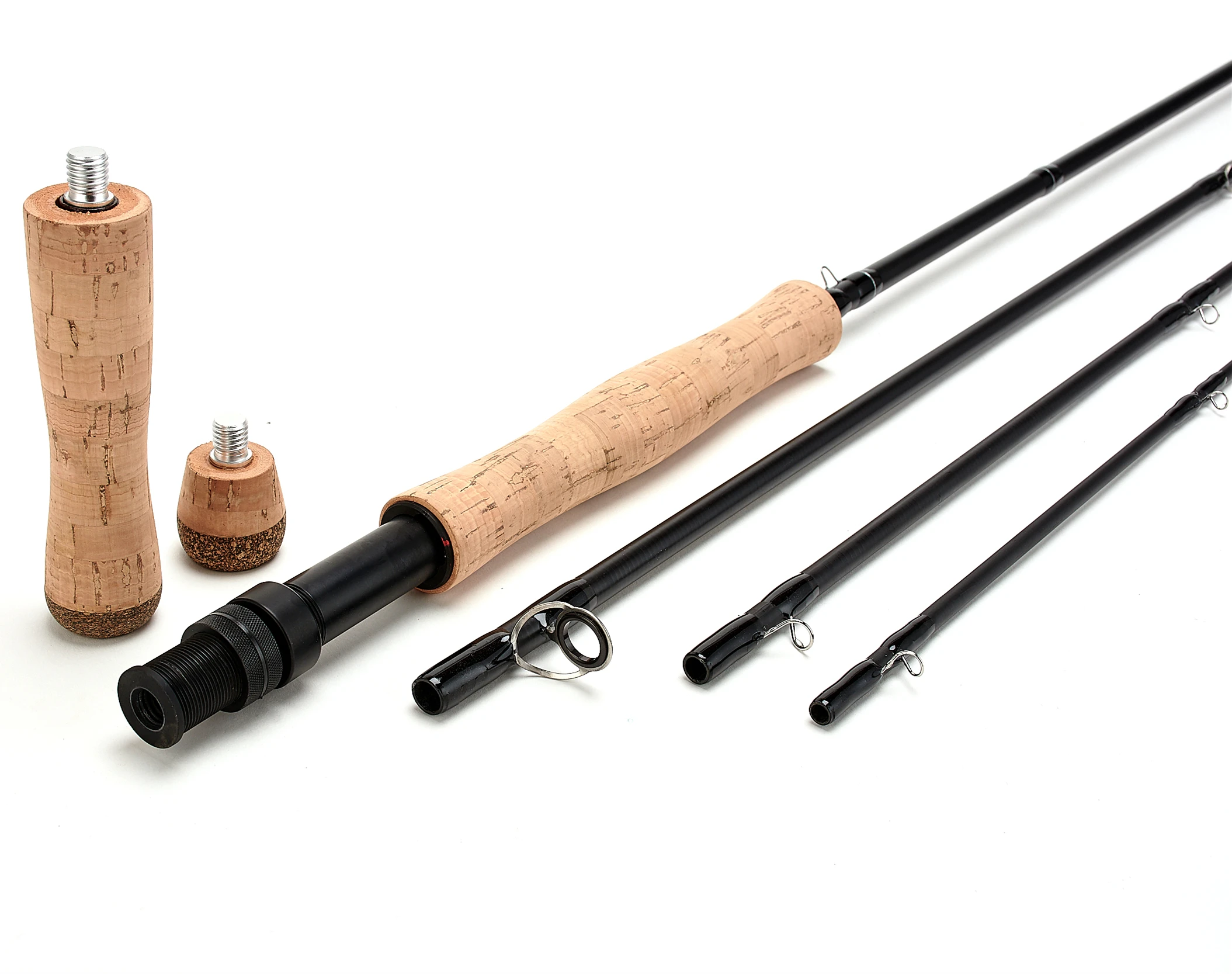 Caña de pesca con mosca fibra de carbono 10'9 7/8WT 4 secciones - imagen 4
