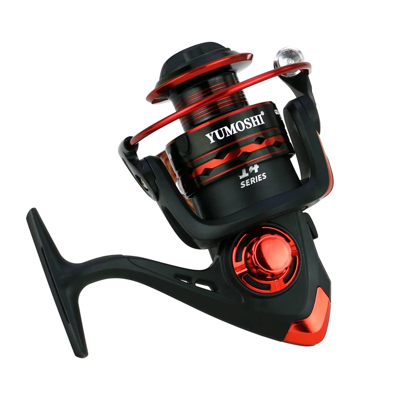 Carrete de pesca giratorio profesional, accesorio con copa de alambre de Metal 14BB, agarre de madera, relación de transmisión 5,2: 1, rueda de pesca de lubina de mar con carrete de repuesto - imagen 4