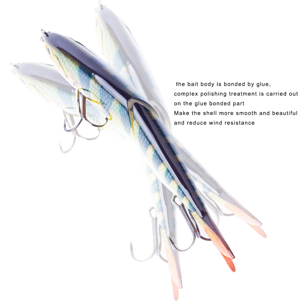 CCLTBA-Señuelos de Pesca Swimbait, cebos de Lucio articulados de hundimiento lento, cuerpo duro, 178mm, 82g - imagen 5