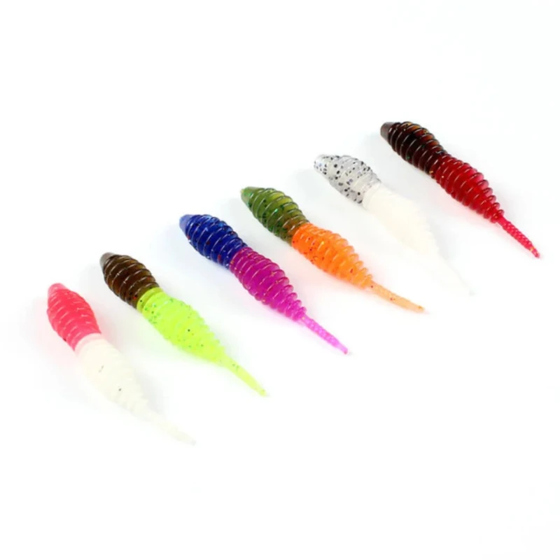Señuelos de silicona Luya – Gusano suave 5cm para pesca ligera - imagen 2