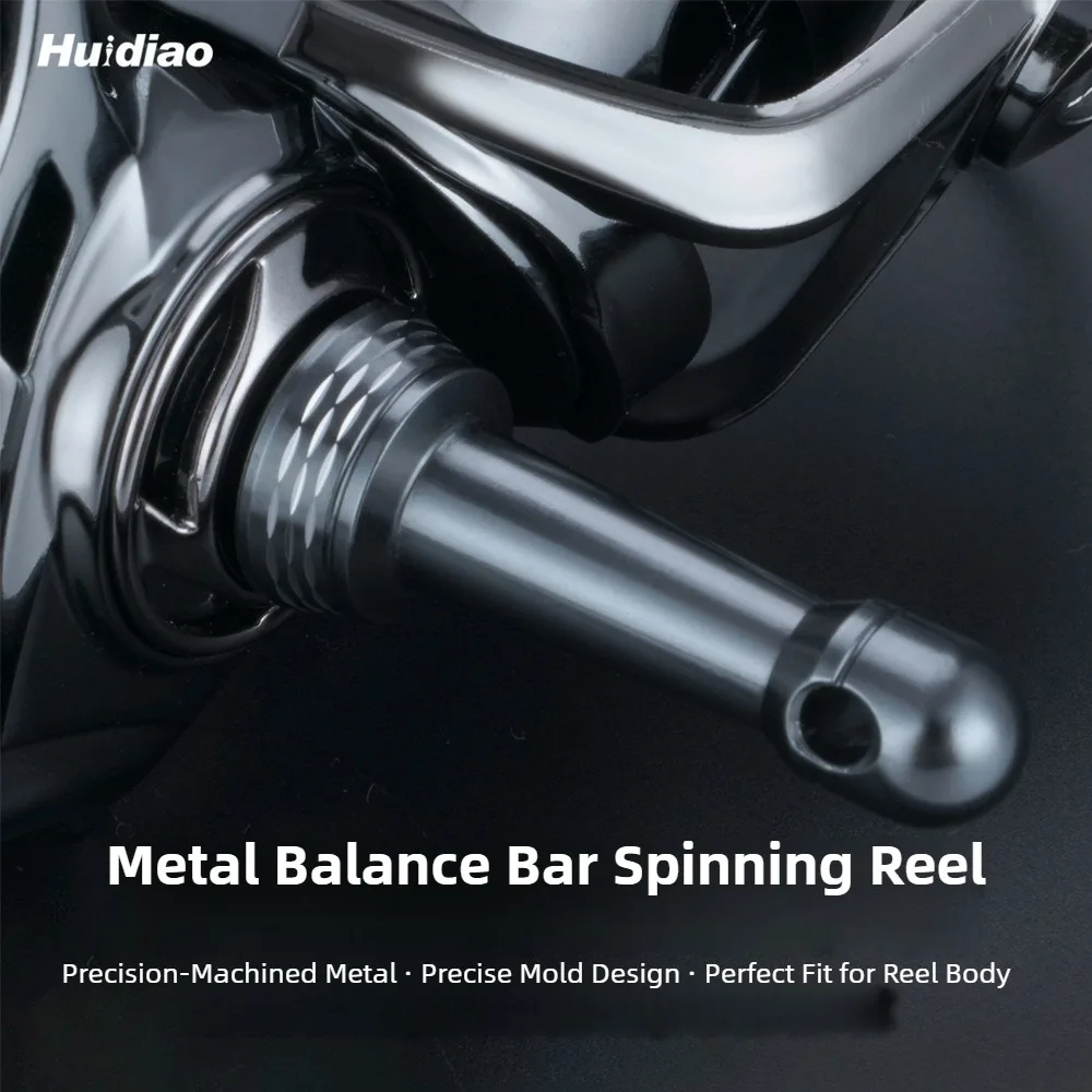 Huidiao-soporte de carrete de pesca ligero, barra estabilizadora de Metal, barra de equilibrio colorida para mango atornillable y enchufable de la serie 500-7000