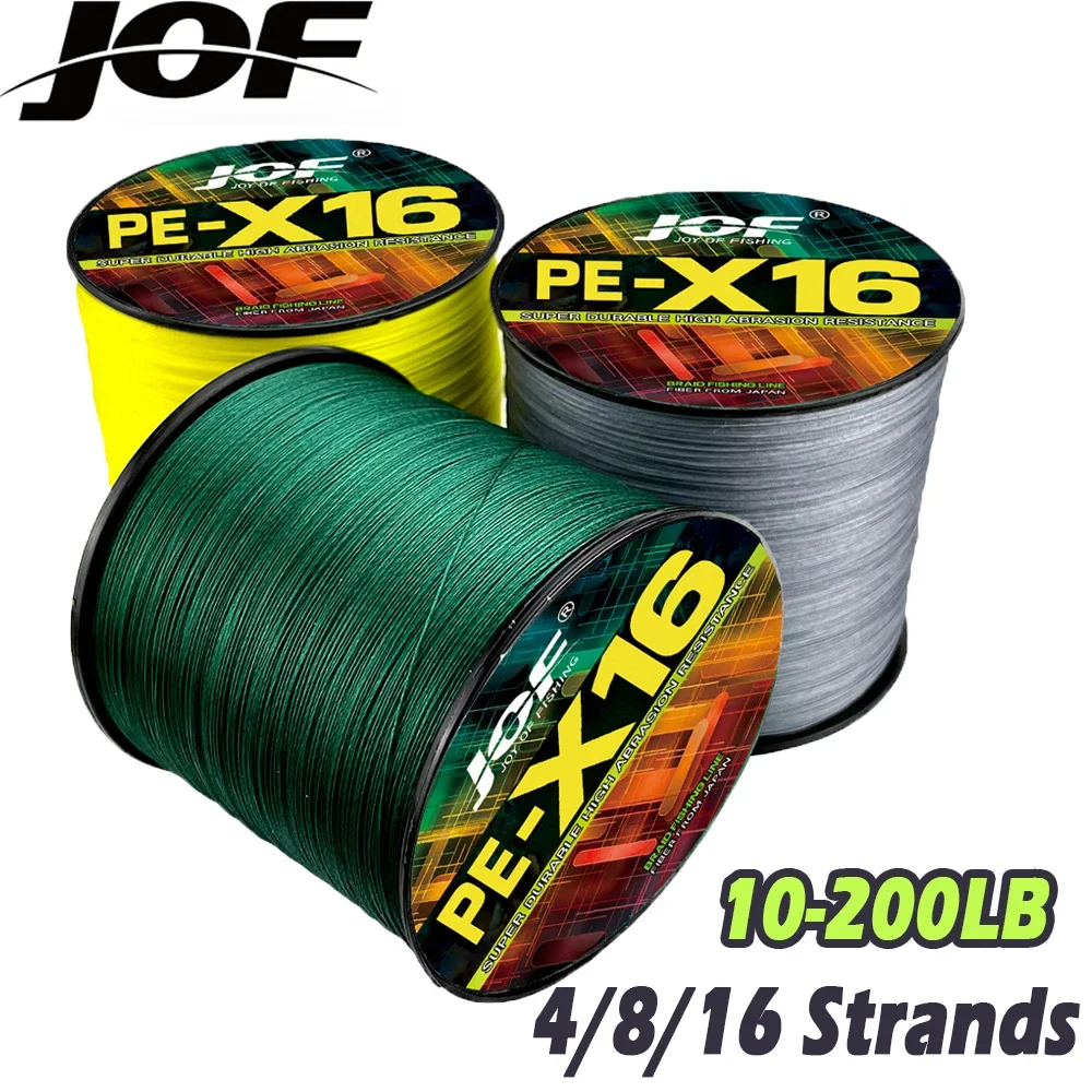 Línea de pesca JOF 500M 4/8/16 hebras alambre trenzado multifilamento resistente al desgaste x4/x8/x16 10LB-200LB accesorios de pesca línea PE - imagen 2