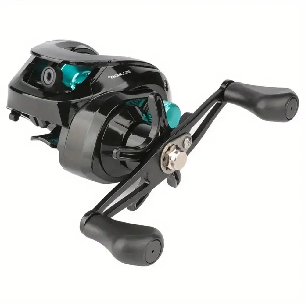 BILLINGS carrete de Baitcasting, relación de engranaje 6,3: 1 con sistema de frenado magnético, 18 + 1 BB de acero inoxidable, arrastre máximo de 17,63 LB - imagen 3