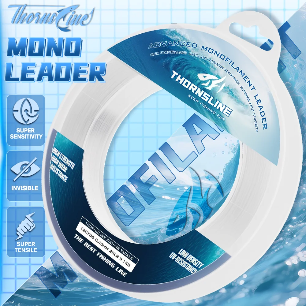 Thornsline sedal monofilamento transparente súper fuerte pesca marina - imagen 4