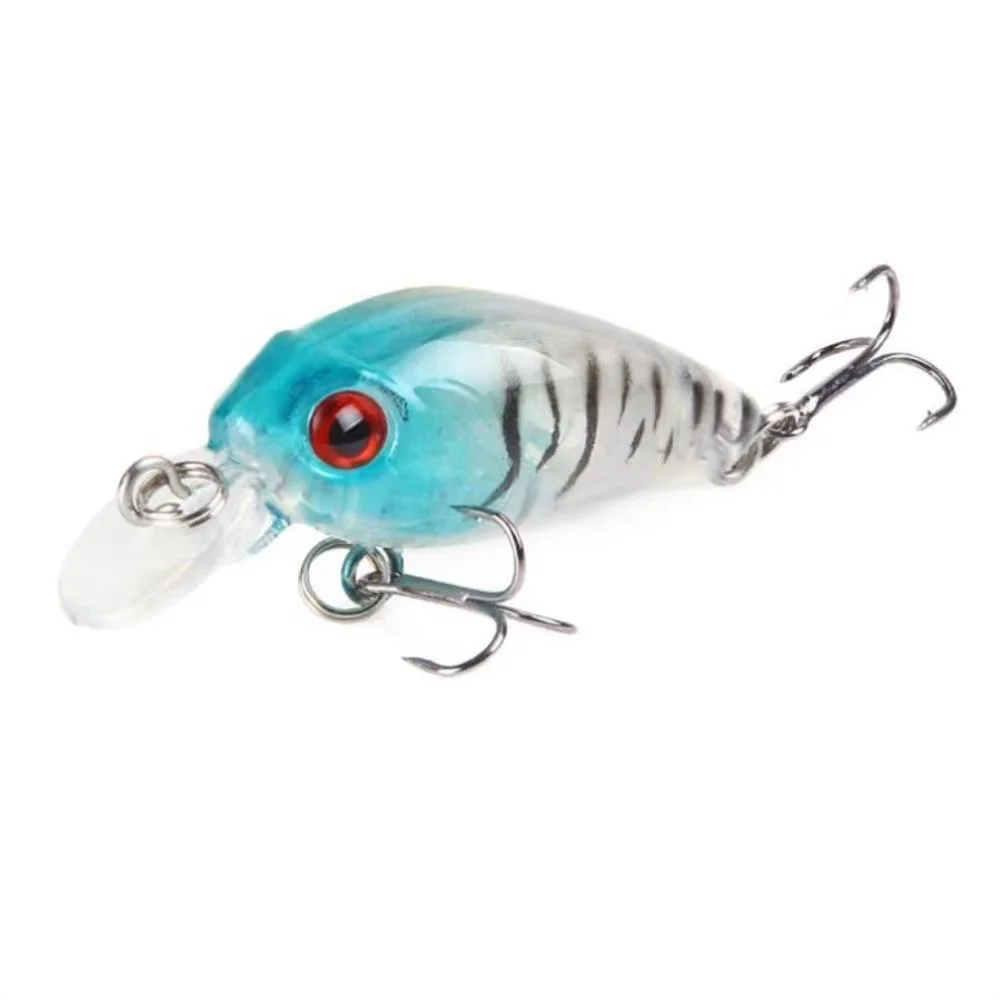 Crankbaits-señuelo de pesca Artificial, pececillo Wobbler, lubina, Swimbait, mar, natación, hundimiento duro, aparejos de pesca, cebo de colores, 4,5 cm, 4g - imagen 5
