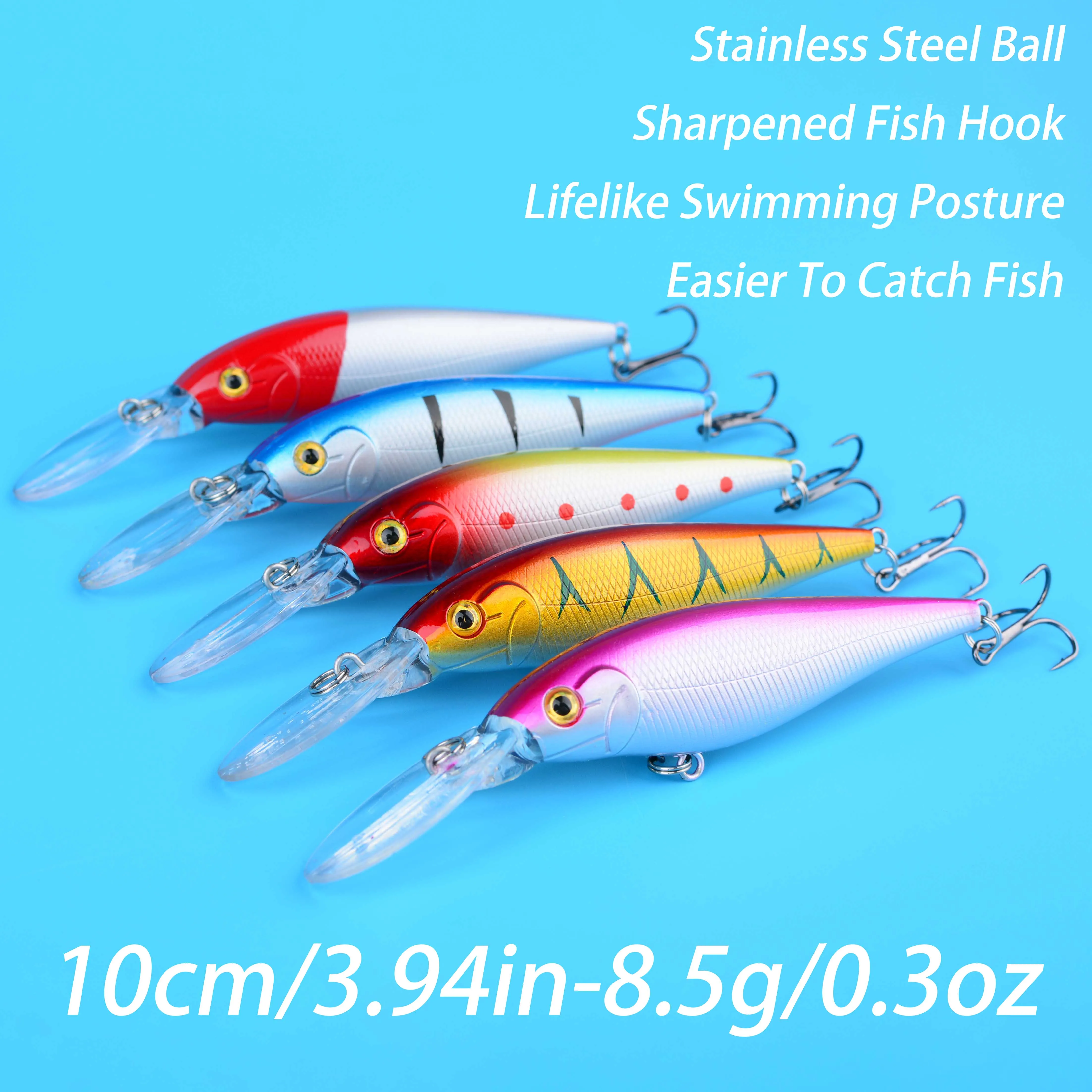 Señuelo Minnow Wobbler de plástico duro para pesca deportiva - imagen 5