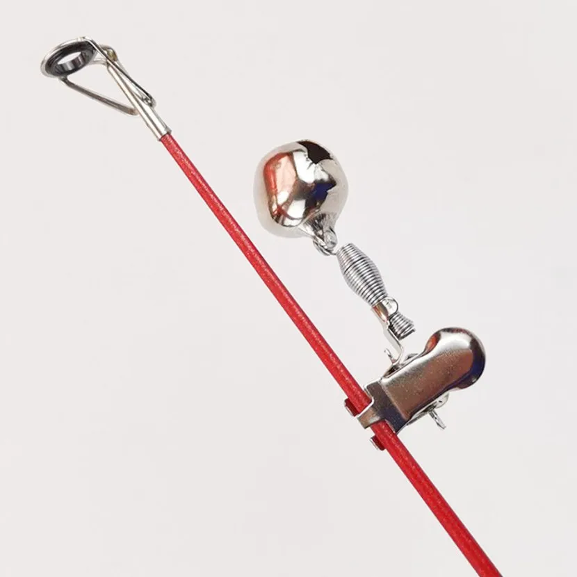 Campana de Metal para caña de mar, alarma antipesca, abrazadera de punta de caña, señuelo de mordida de pez, equipo de anillo de alarma - imagen 3