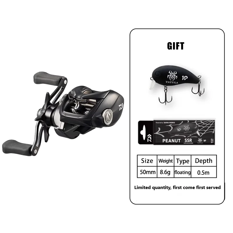 DAIWA-carrete de pesca TATULA TW100, accesorio de arrastre máximo de 5kg, relación de transmisión 2024: 6,3, 3:1/1/7: 1, 7/1BB, novedad de 8,1 - imagen 2