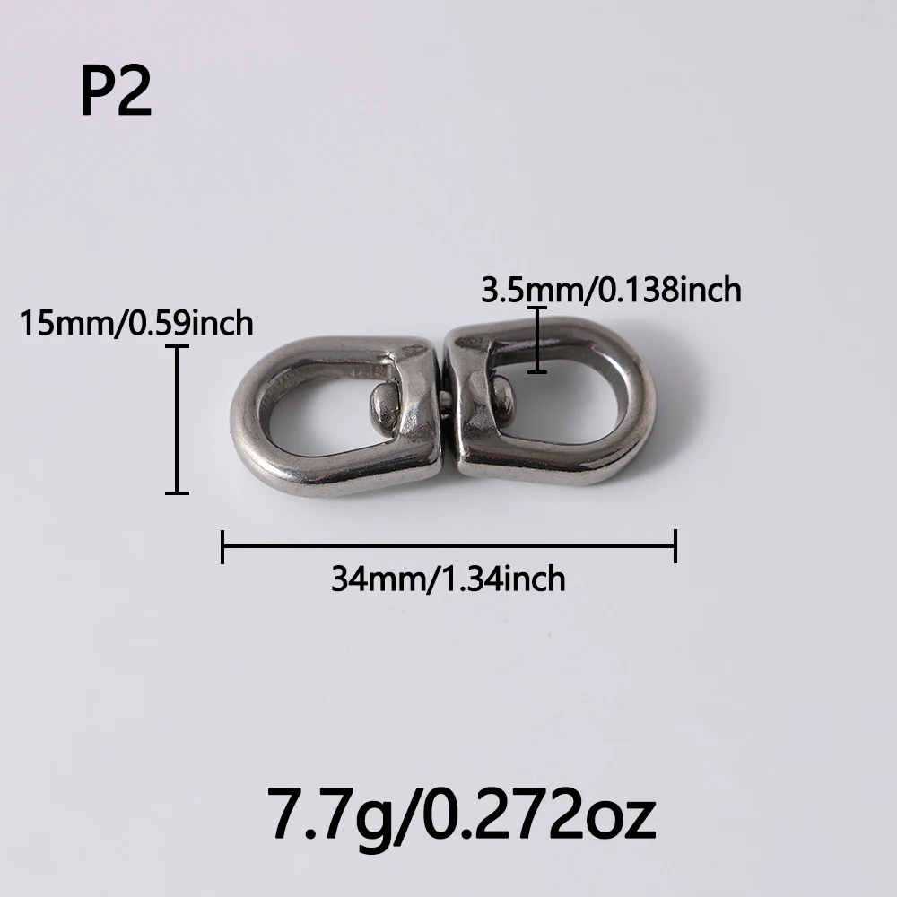 Conectores gancho y bucle giratorios acero inoxidable 304 forma 8 - imagen 3