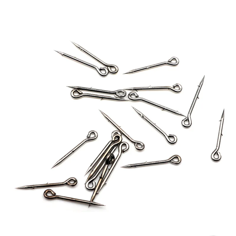 10 unids/bolsa cebo de Metal Spike anzuelo de pesca de carpa cebo Sting Boilies Pin Spike gusano maíz Ronnie Hair Rig carpa alimentador aparejos - imagen 3