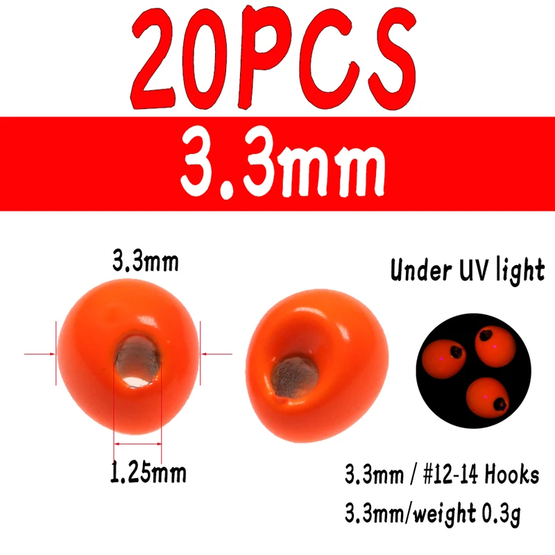 20pcs Orange 3o3mm