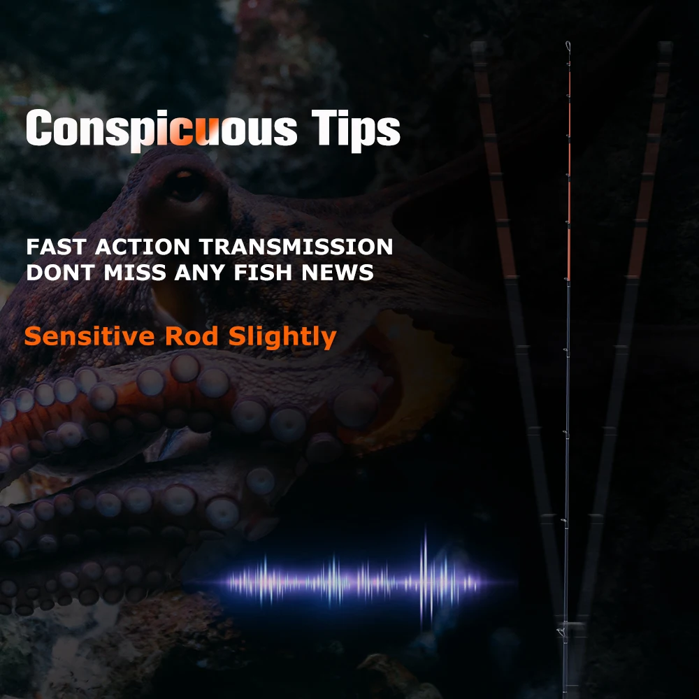 Caña de pescar de calamar superligera Goture M Power, 1,7 m/1,83 m, caña de señuelo de Jigging de fundición sensible para pesca de sepia en barco oceánico - imagen 5