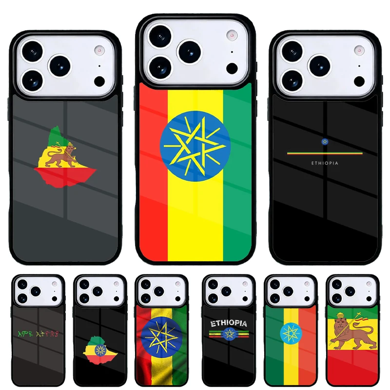 Funda bandera Etiopía para iPhone 16 Pro Max – Carcasa trasera