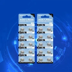 Pilas de botón AG6 1,5 V para relojes y mandos