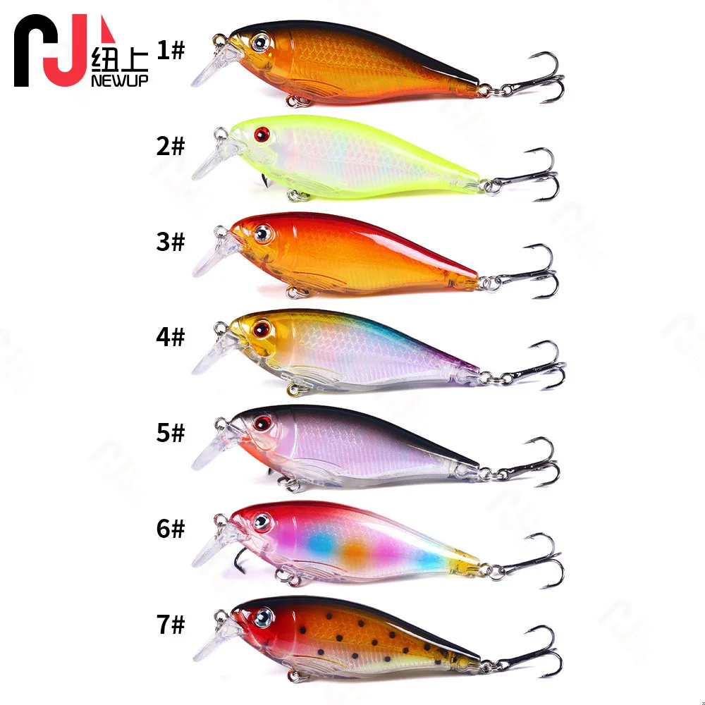 Juego de Señuelos de Pesca de 7 piezas, 9Cm-13,5G-#4, Kit de Señuelos de Pesca, profundidad de buceo 1M-2M, cebo Artificial Wobblers para pez negro Leurre - imagen 2