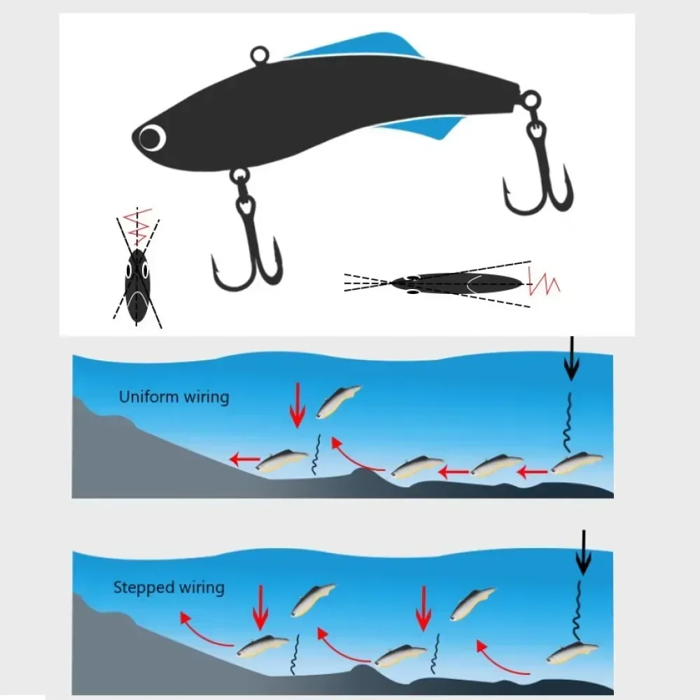 Señuelo de silicona suave VIB Rattlin, cebo Artificial para Lucio, Lucio, Wobbler de hielo para invierno, 75mm, 16g - imagen 2