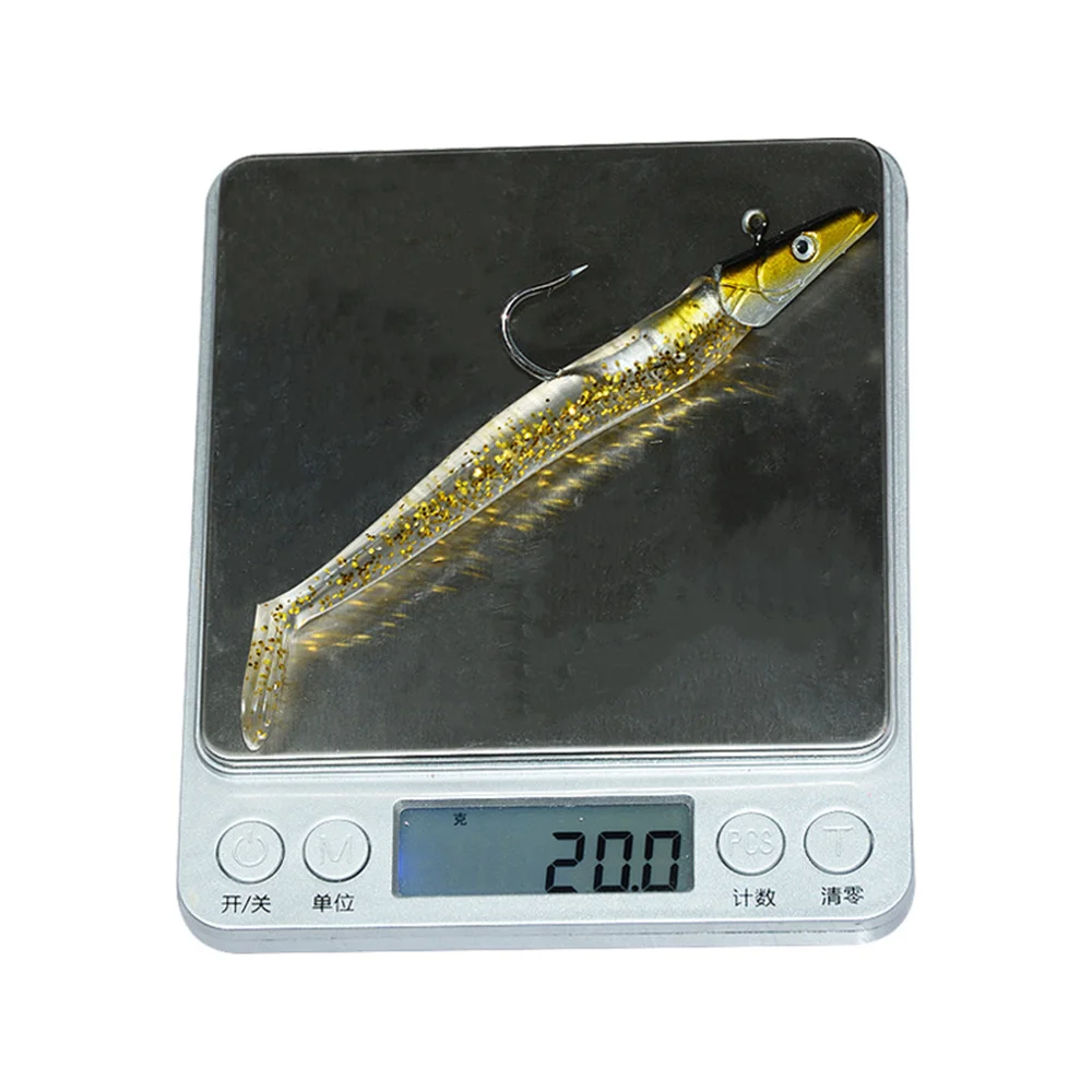 Swimbait de Vinilo con Jig Head – Cola en T para Lubina - imagen 5